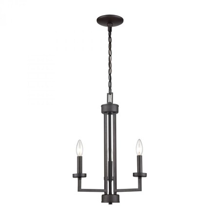 Thomas West End 3-Light Chandelier in Oil Rubbed Bronze CN240321